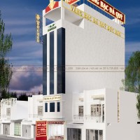 Mẫu thiết kế nội thất tiệm vàng Đức Hậu hiện đại đan xen truyền thống